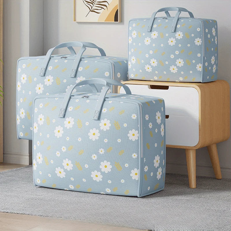 Large Quilt Storage Bag – Folding Moving Bag with Handles Quilt Storage Bag Zpaxo