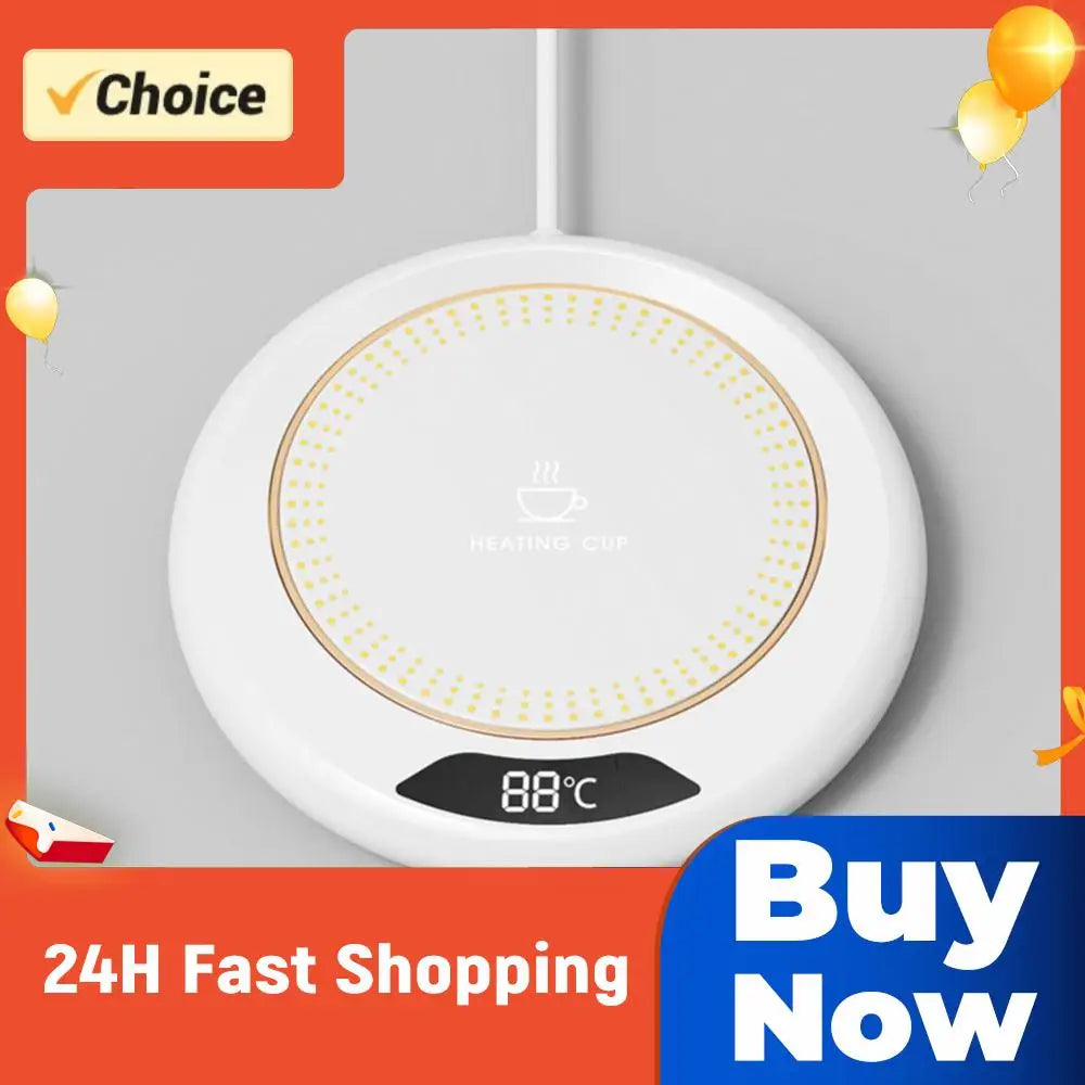 USB Electric Beverage Warmer with 3 Temperature Settings Coffee Warmer Plate Coffee Cup Warmer for Coffee Milk Tea Beverage Zpaxo