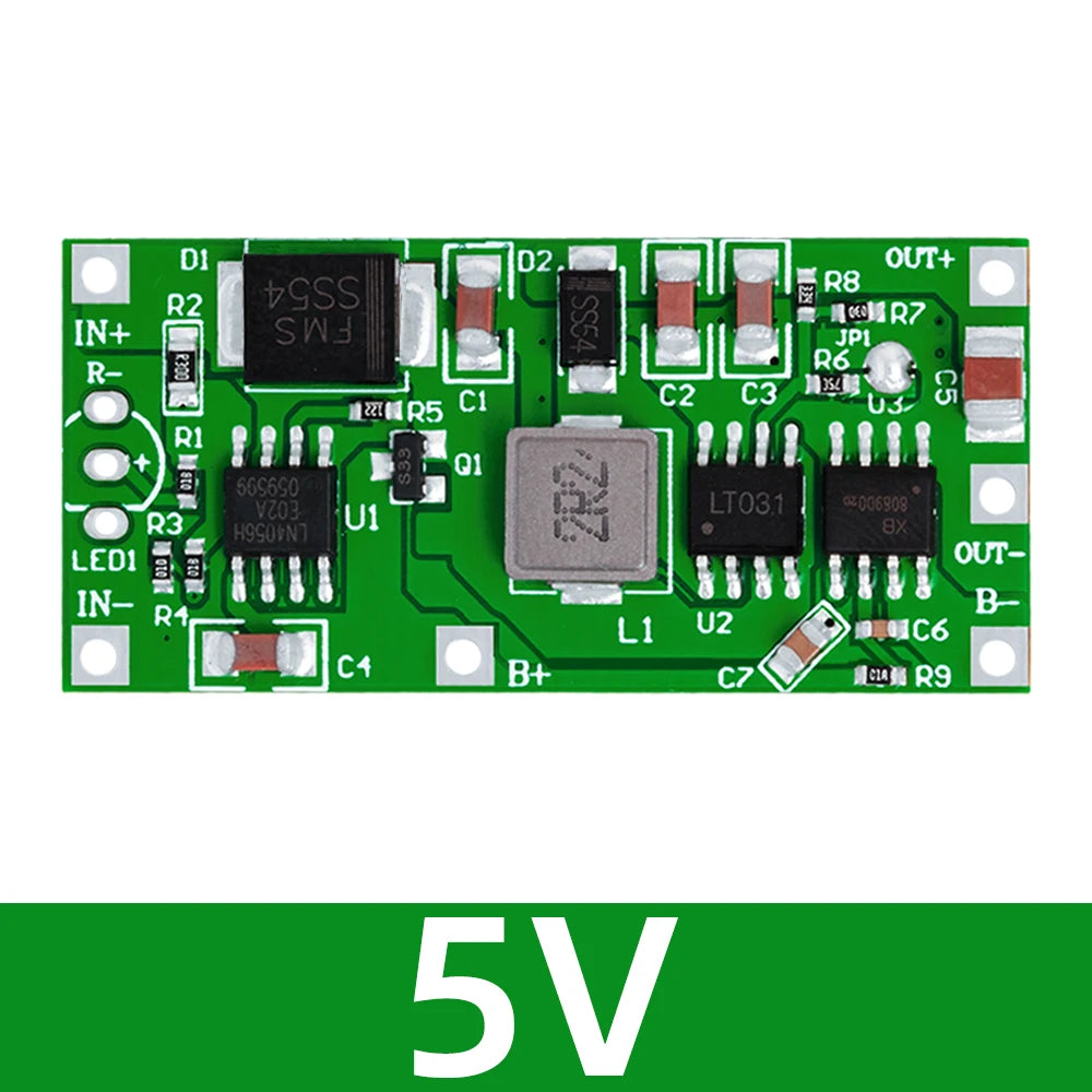 Uninterruptible Power Supply Module (5V 2A): 12V Polymer Lithium UPS – Protection & Route Monitoring Functions Included Zpaxo 1PCS 5V