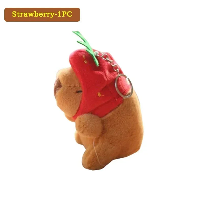 1- Water Dolphin Cotton Red Lovely Cute Creative Capybara Pendant Zpaxo Strawberry 1PC