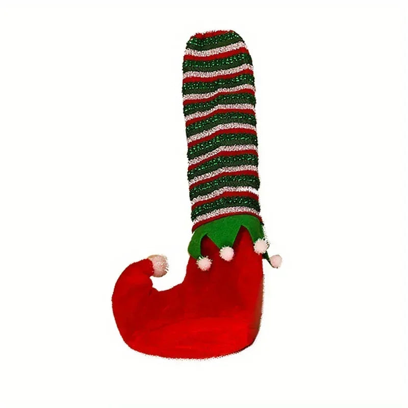 Christmas Striped Elf Table Leg Covers – Holiday Chair Decor Holiday Table Decor Zpaxo