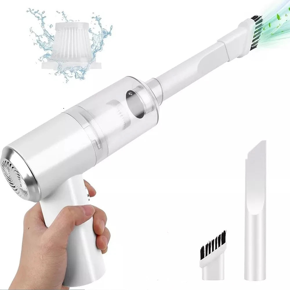 Mini Car Vacuum Cleaner Powerful Cleaning Machine Strong Suction Handheld High Power for Car Wireless Portable Home Appliance Zpaxo
