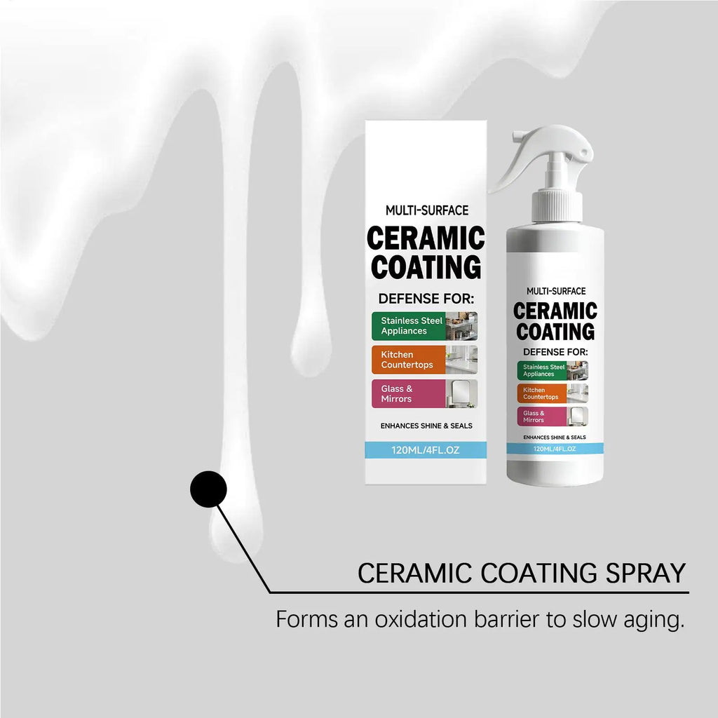 Ceramic Coating Spray Stainless Steel Glass Long Lasting Shine Seal