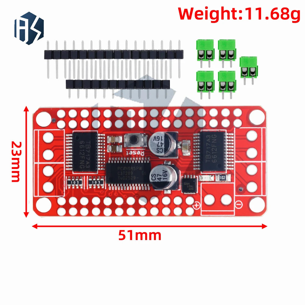 4 5v-13 5v Stepper Motor Dual DC Driver Control Board Module PCA9685 Zpaxo