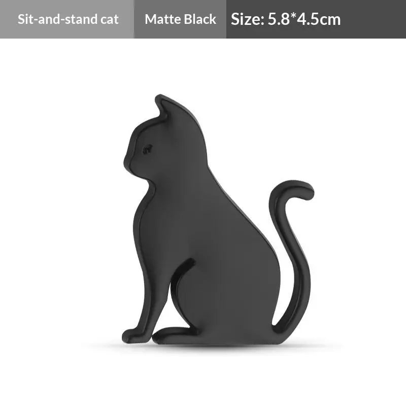 Cute 3D Metal Cat Sticker Personalized Car Emblem Originality Body Zpaxo A2