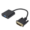 DVI VGA DVI-D Adapter Output Input Converter Chip Cable Zpaxo black