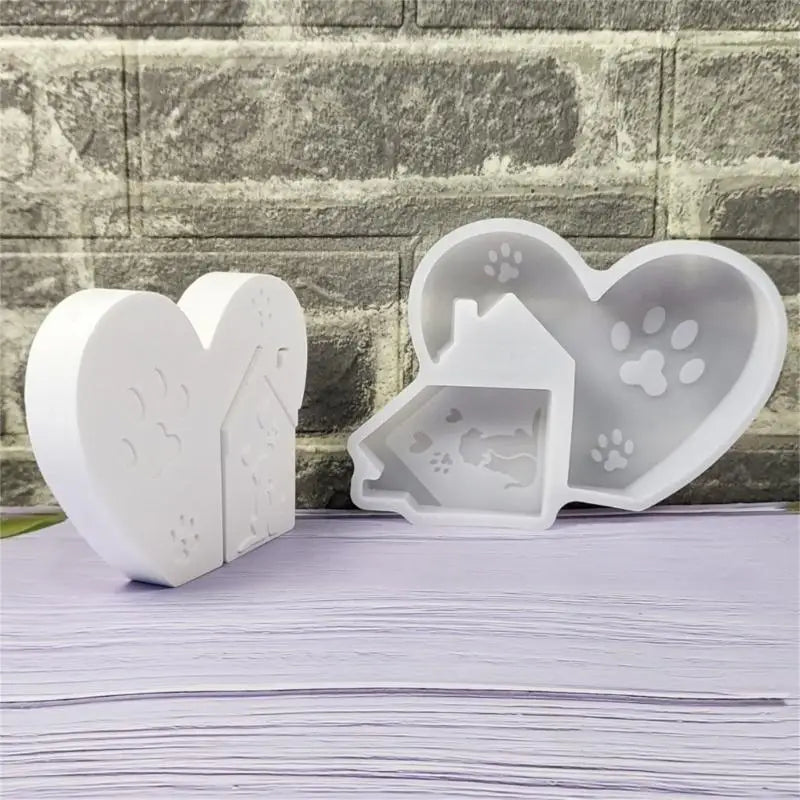 Heart House Silicone Molds Heat Resistant Epoxy Resin Craft Soap Home