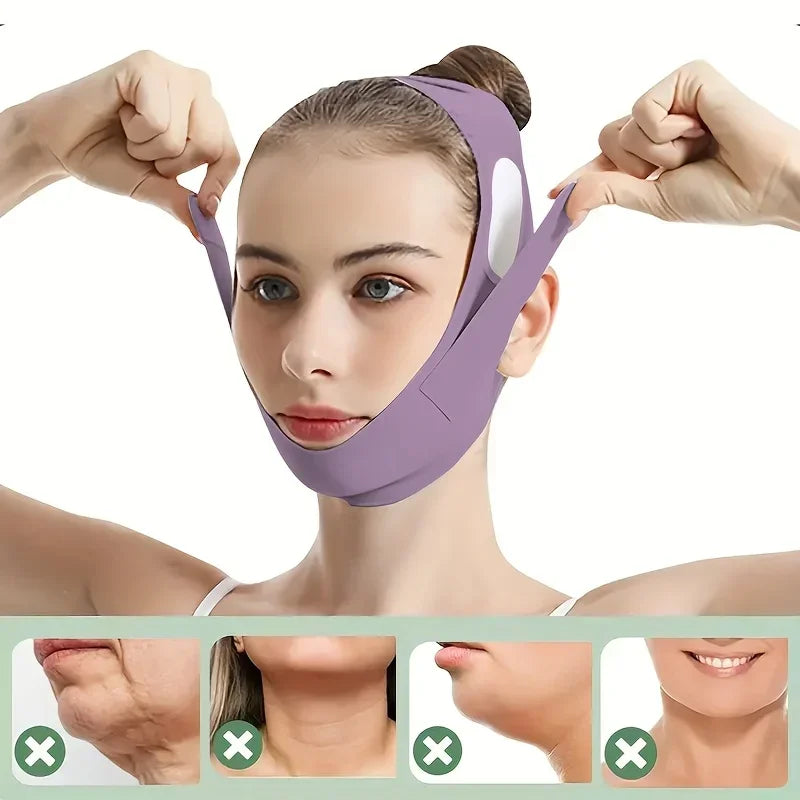 Overnight Face Lift Band Graphene Fiber Double Chin Reducer Jawline