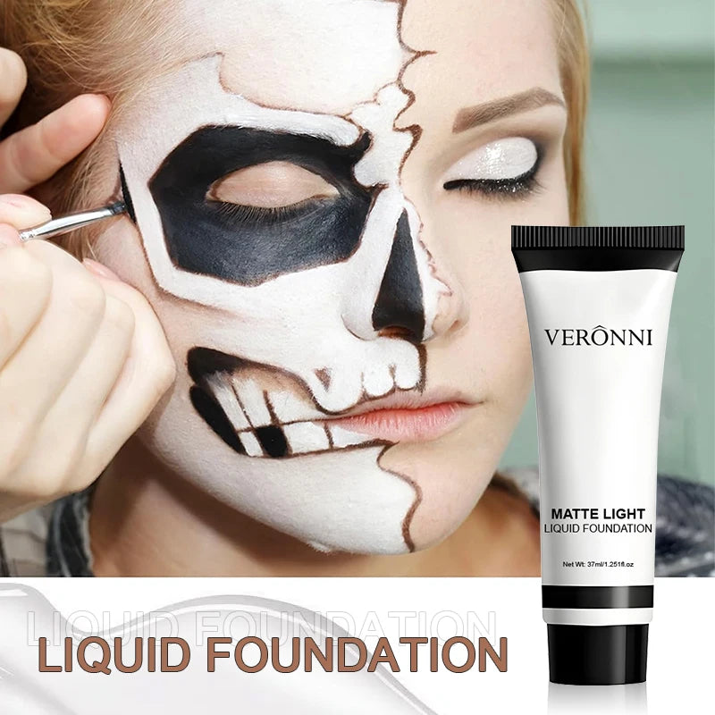 Pure White Brightening Foundation Cream Full Coverage Nature Zpaxo
