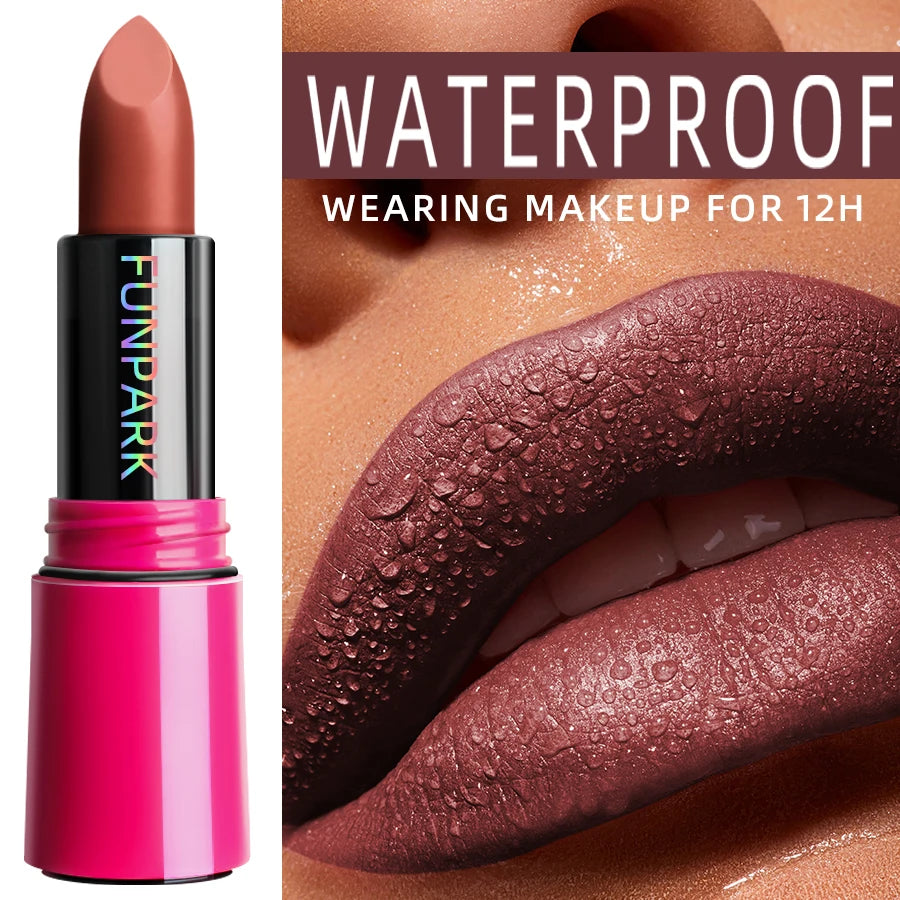 25-Color Matte Lipstick Waterproof Long Lasting Velvet Finish Lip