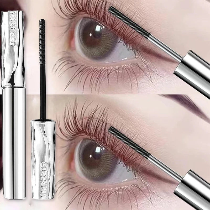 Steel Tube Mascara-special Spiral Brush Waterproof Long Lasting Silk Zpaxo 1Pcs Black
