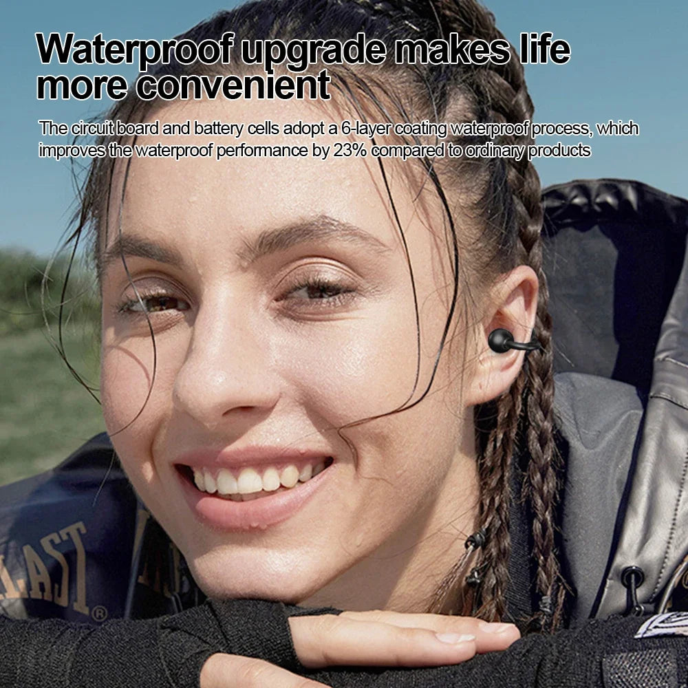 KEBIDUMEI Open Ear Clip Headphones Bluetooth 6 0 Wireless Earphones