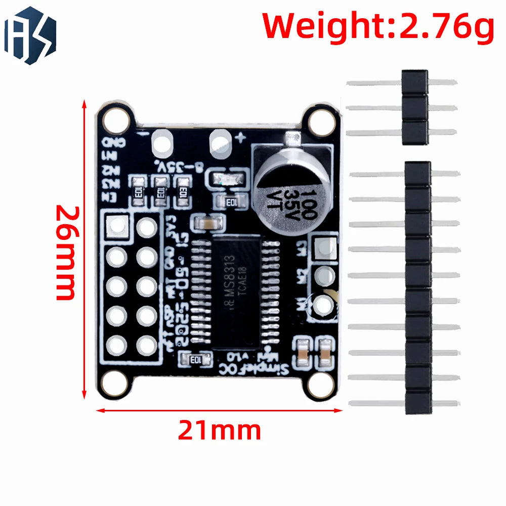 8-30v SimpleFOCMini DC brushless motor drive board FOC control driver SVPWM control algorithm Zpaxo