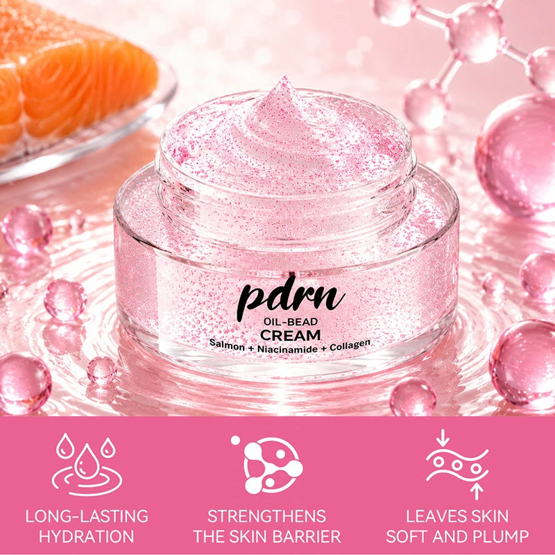 PDRN Salmon Oil Bead Moisturizer Cream 50g – Hydrating Face Cream Face Moisturizer Cream Zpaxo