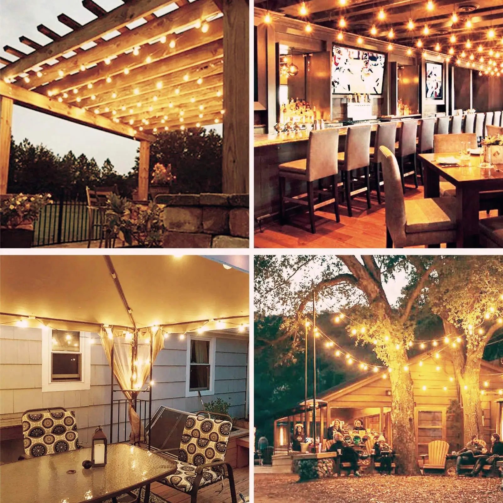7 6-30Meter G40 Garland String Lights LED Waterproof Shatterproof Zpaxo