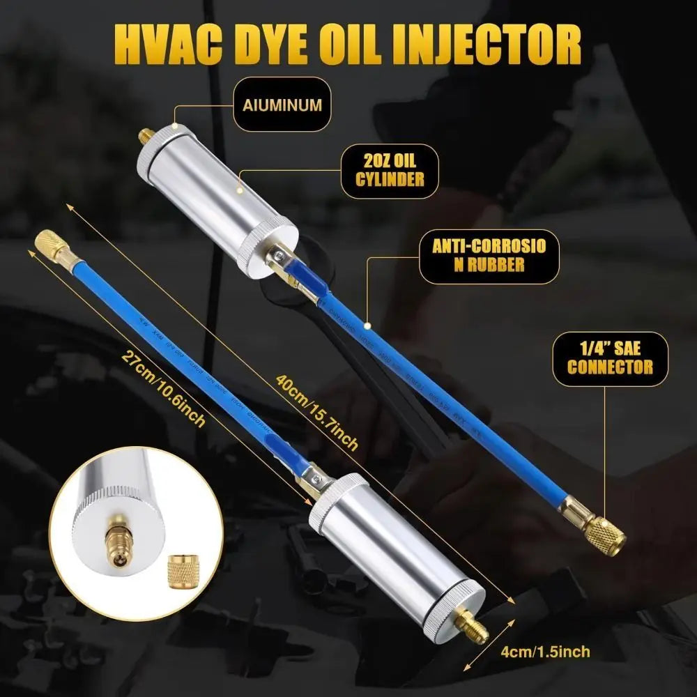 2Oz Capacity R134A Liquid Fuel Injector Convenient Sturdy Car Air Conditioner Refiller Rational Design Efficient Zpaxo