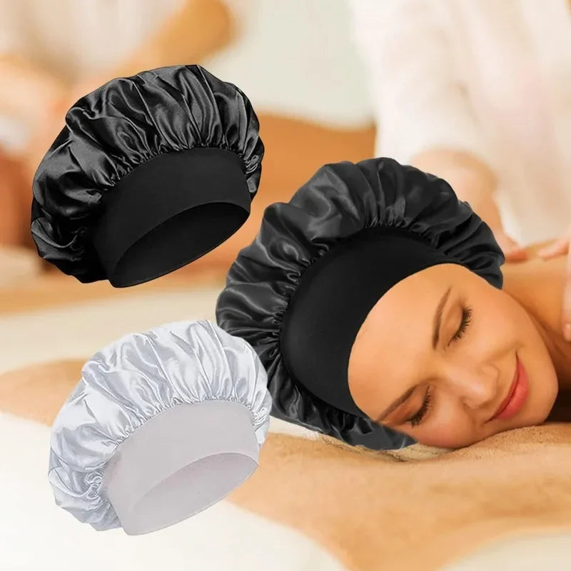 Purple Satin Sleep Bonnet – Silky Night Hair Cap for Women Satin Sleep Bonnet Zpaxo