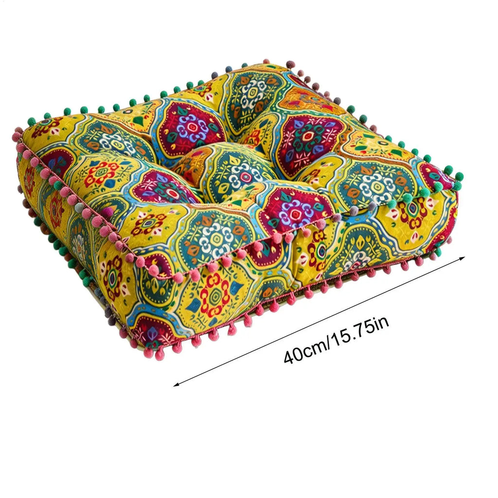 Chair Seat Cushion 16x16 Inch Non-slip Boho Pads Indoor Cushions Home