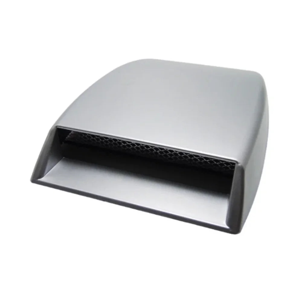 Self-adhesive Car Air Flow Sticker Decorative Cover Simulated Design Zpaxo Silver