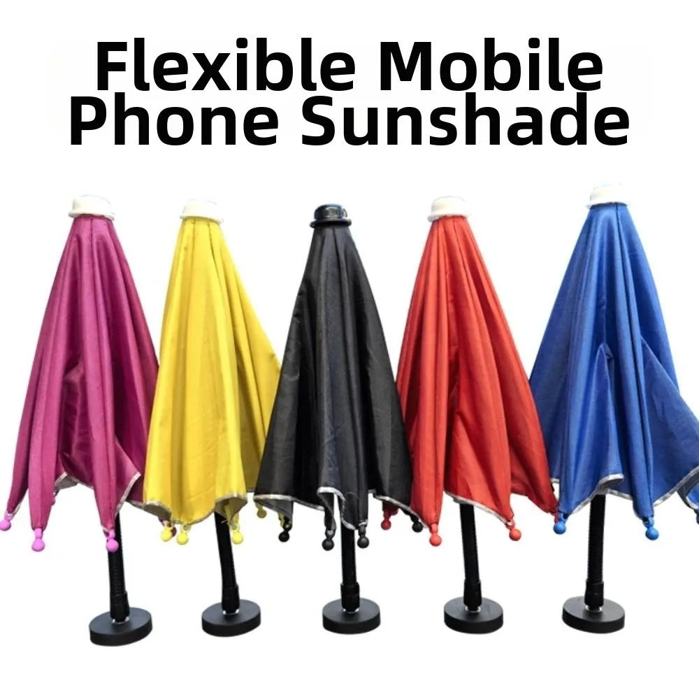 Bending Design Magnetic Phone Umbrella 360 Rotation Non-slip Cell Sun Zpaxo