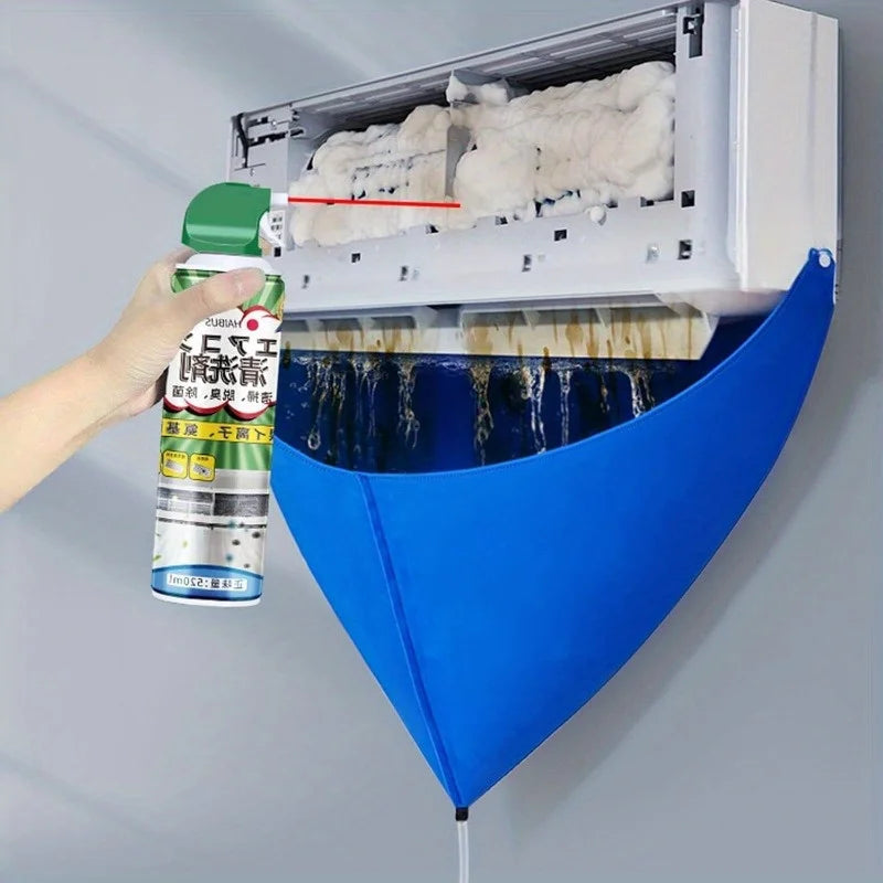 100cm Thickened Cleaner Air Coditioning Cleaning Cover Bag PVC with Water Pipe Home 1-1.5P Split Hanging Air Conditioner Tools Zpaxo