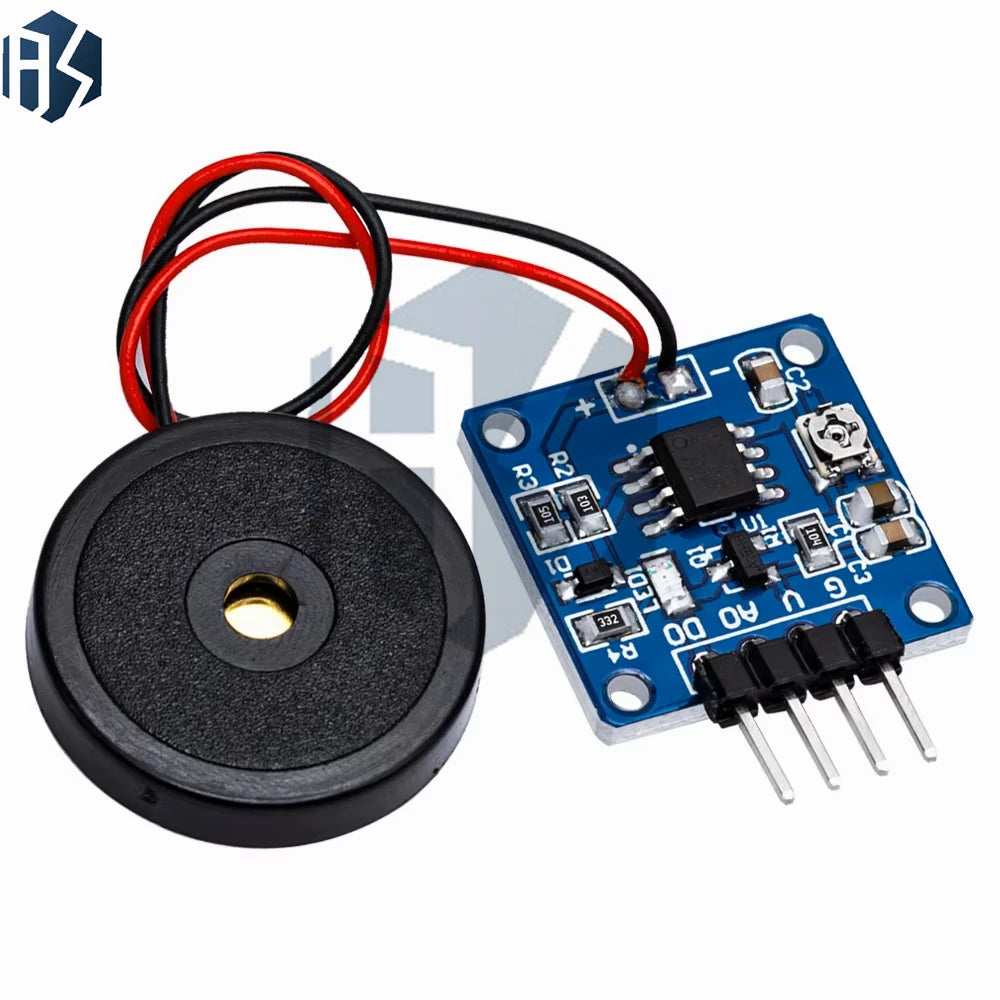 5V Piezoelectric Vibration Sensor Module TTL Level Output Switch Zpaxo