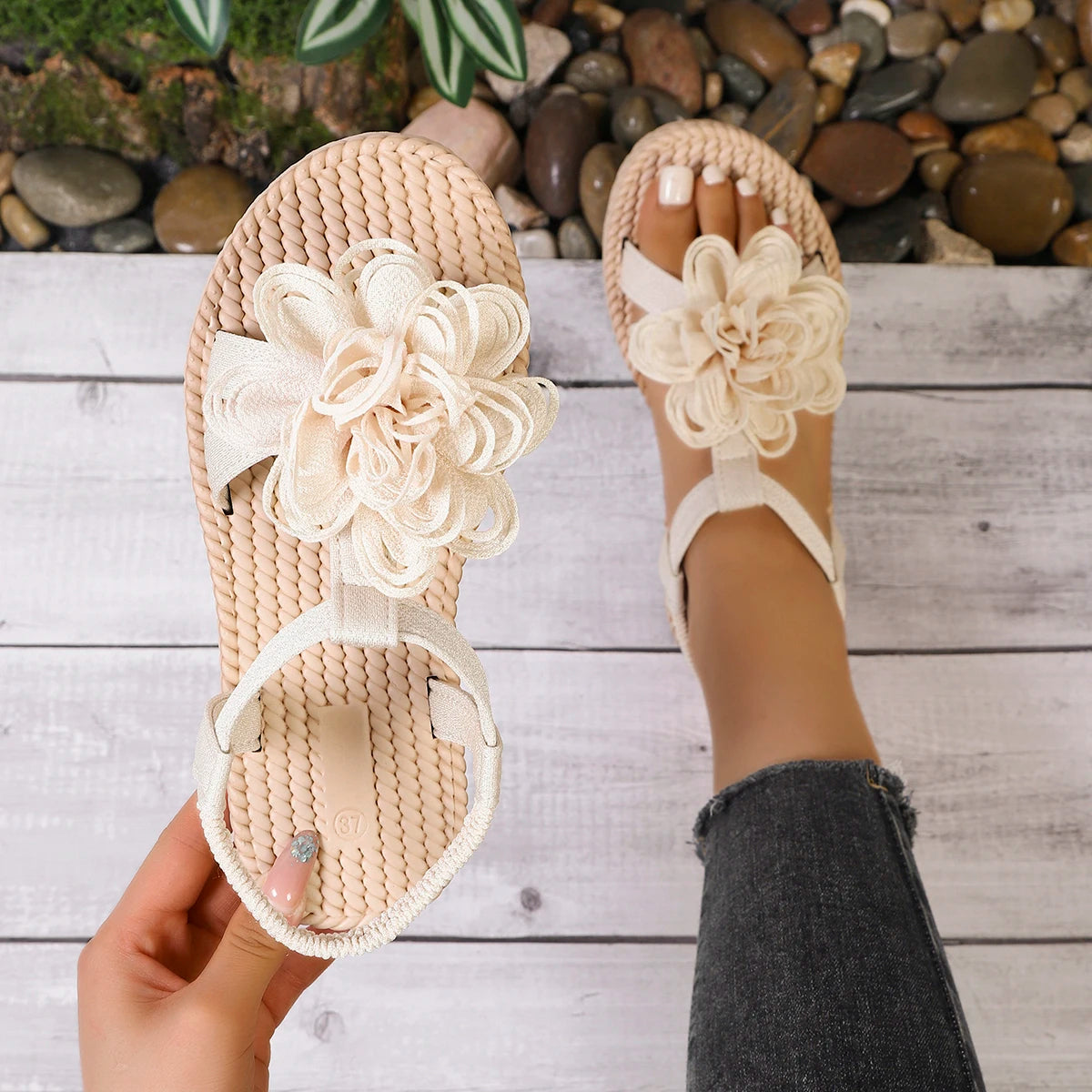 2026 Summer Leisure Sandals Women Soft Sole Light Weight Flat Shoes Zpaxo