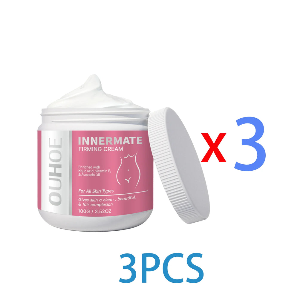 Ouhoe Dark Spot Brightening Body Cream 100g Visibly Revive Dull Skin Underarms Knees Elbows Hydrating Smoothing Gentle Formula Zpaxo 3PCS