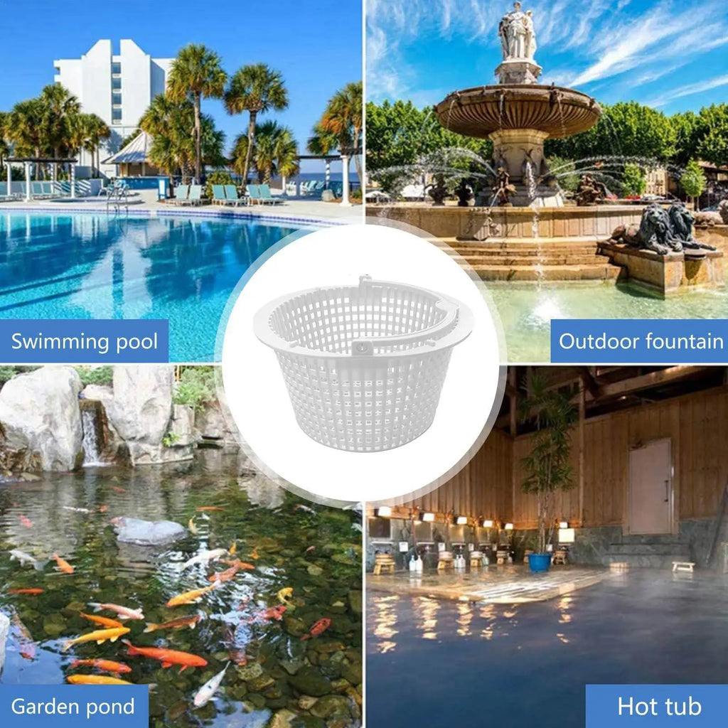 1pcs Skimmer Baskets Rugged Wear Resistant Efficient Cleaning Skimmer Filter Basket With Handle Zpaxo