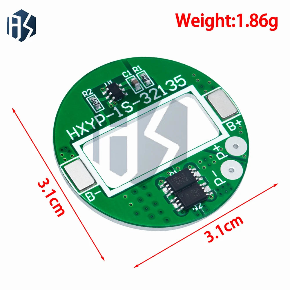 3 65V 1S LiFePO4 BMS Board 5A Over Temperature Protection Module Zpaxo