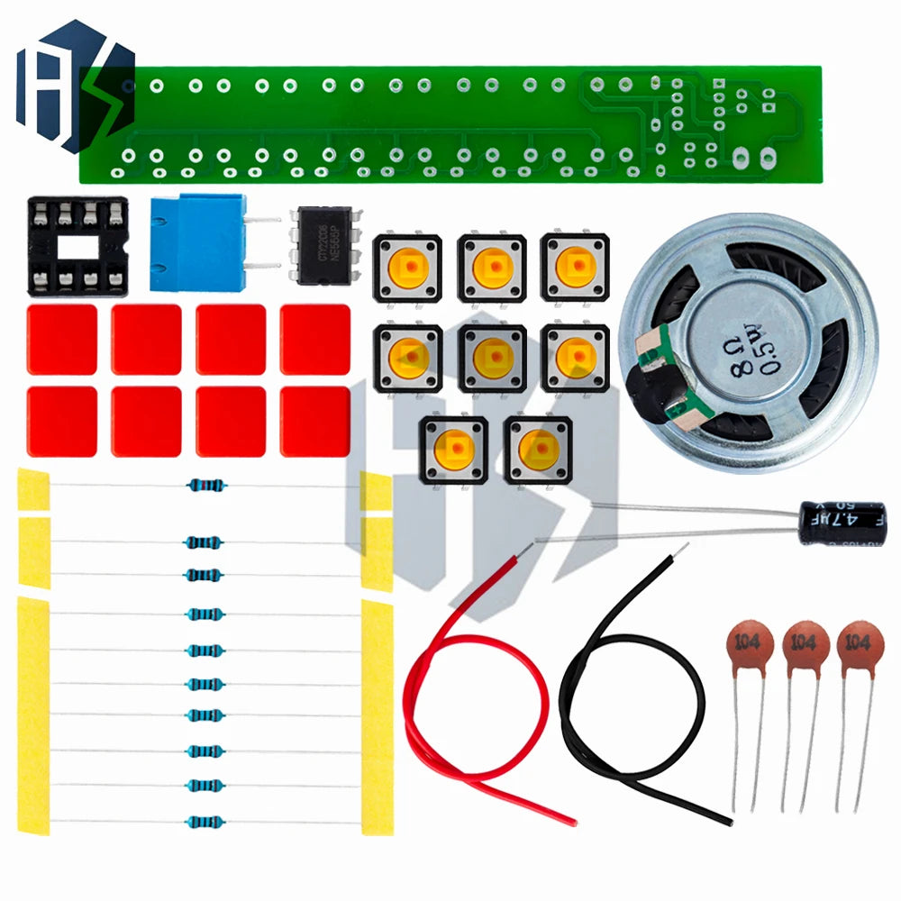 NE555-Powered DIY Electronic Piano Kit: Complete Organ Assembly Components for Building Projects Zpaxo