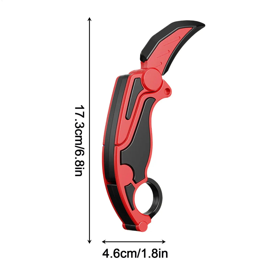 Fidget Cutter Toy 3D Printed Gravity Folding Sensory Spinner Carrot Cutter Toy For Adults Travel Work Home School Station Party Zpaxo