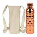 1000ml Copper Water Bottle – Leakproof Hammer Pattern Sports Jug Copper Water Bottle Zpaxo 901-1000ml