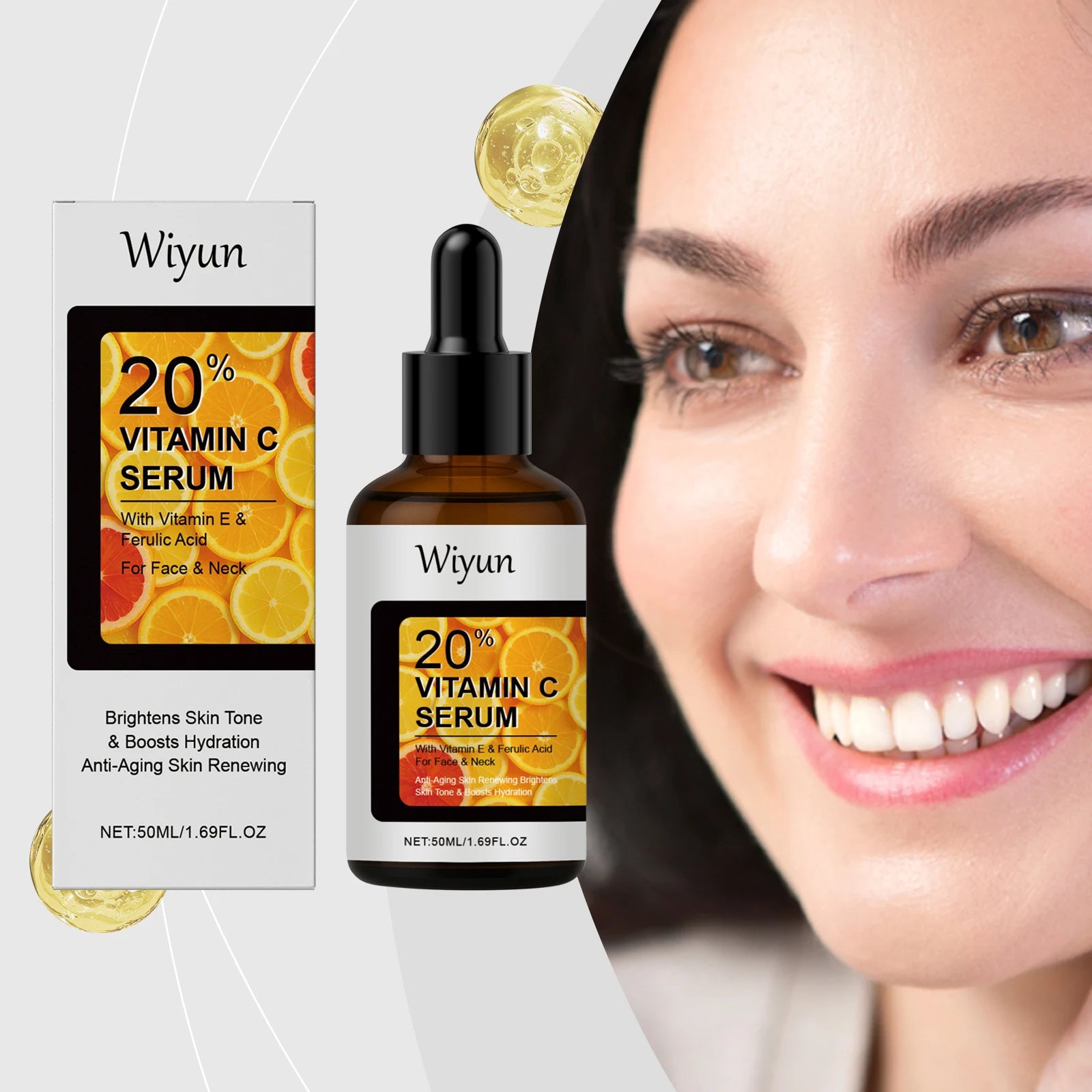 WIYUN Vitamin C Facial Serum – Brighten & Fade Dark Spots Vitamin C Face Serum Zpaxo
