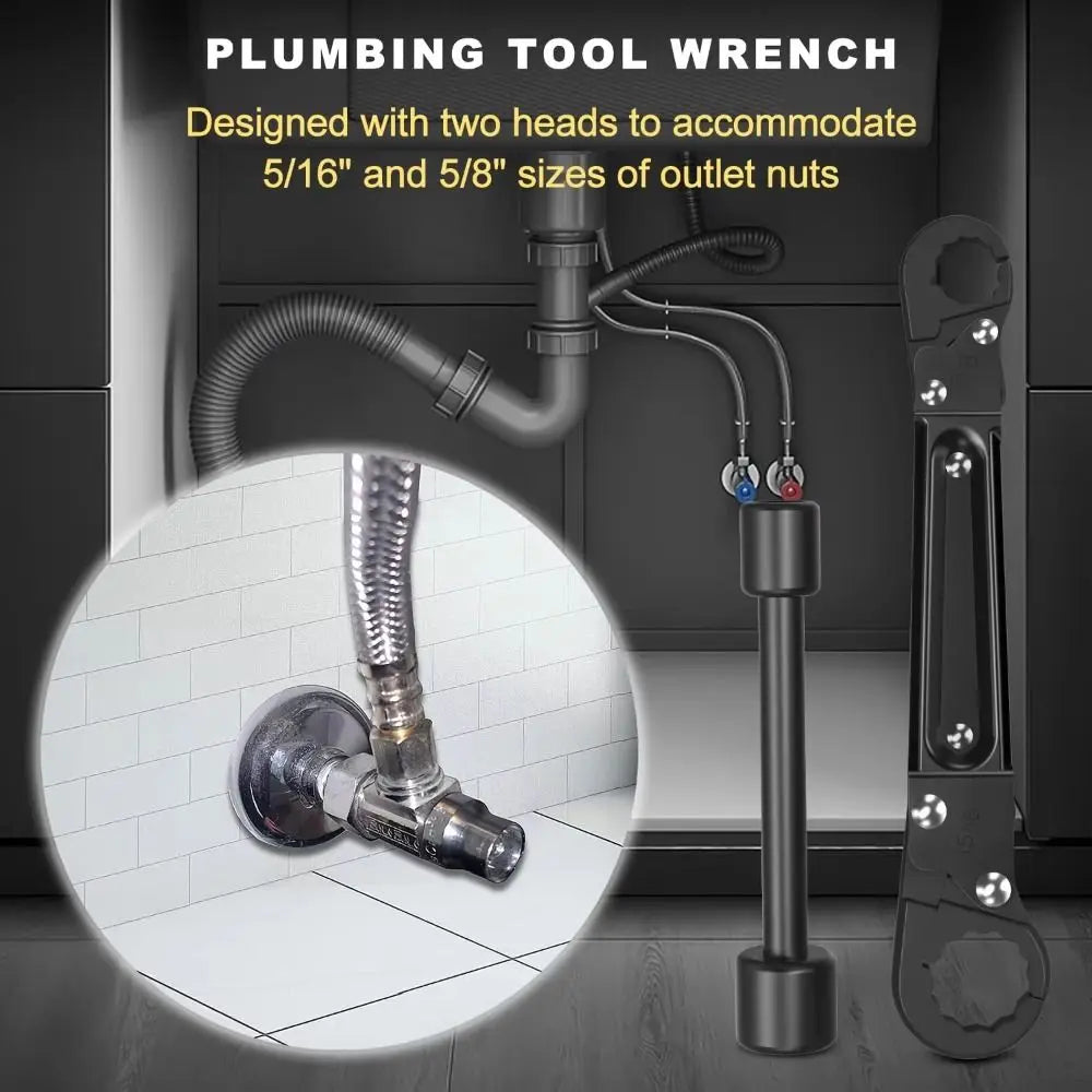 Carbon Steel Material Double Headed Wrench Multi-functional Design Professional Tool Tire Auto Repair Wrench Double Headed Zpaxo