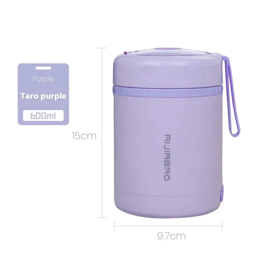 600ml USB Electric Lunch Box – Portable Stainless Steel Warmer Electric Lunch Box Zpaxo Purple 600ml