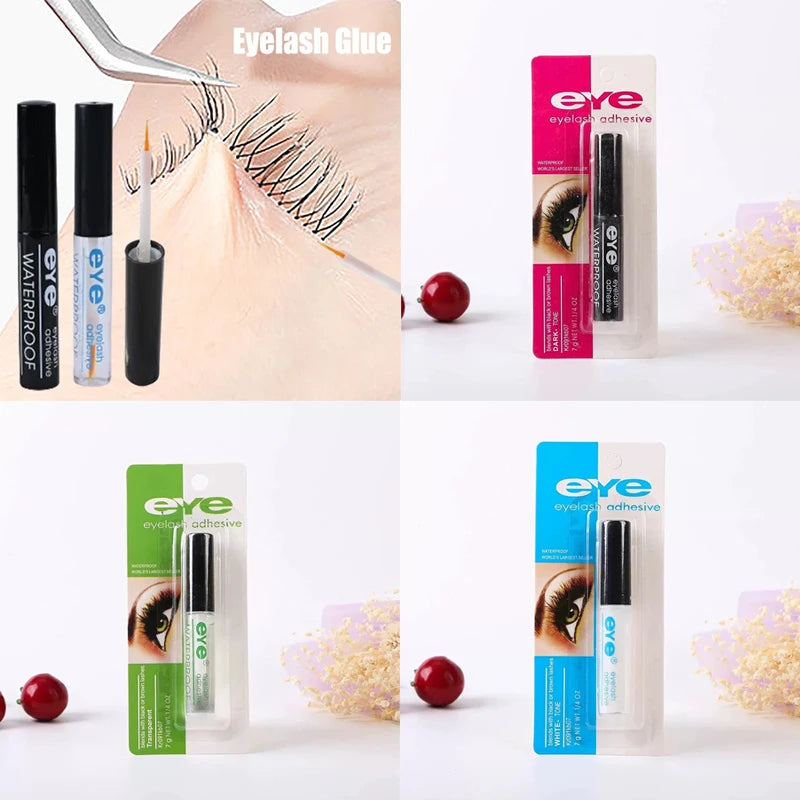 False Eyelash Glue Waterproof Transparent White Black Quick Dry