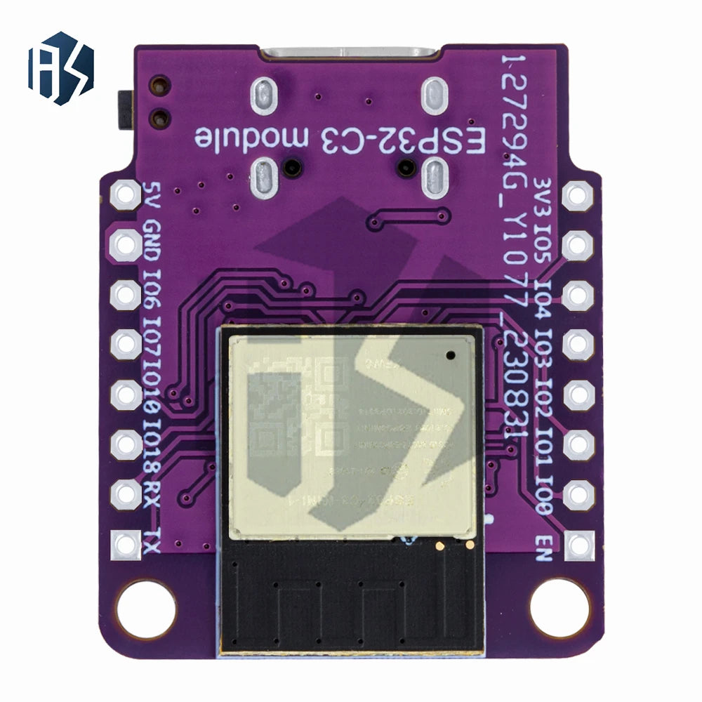 MINI ESP32-C3 Development Board with ESP32-C3-MINI-1 Module, WiFi & Bluetooth BLE 5.0 Compatible Zpaxo
