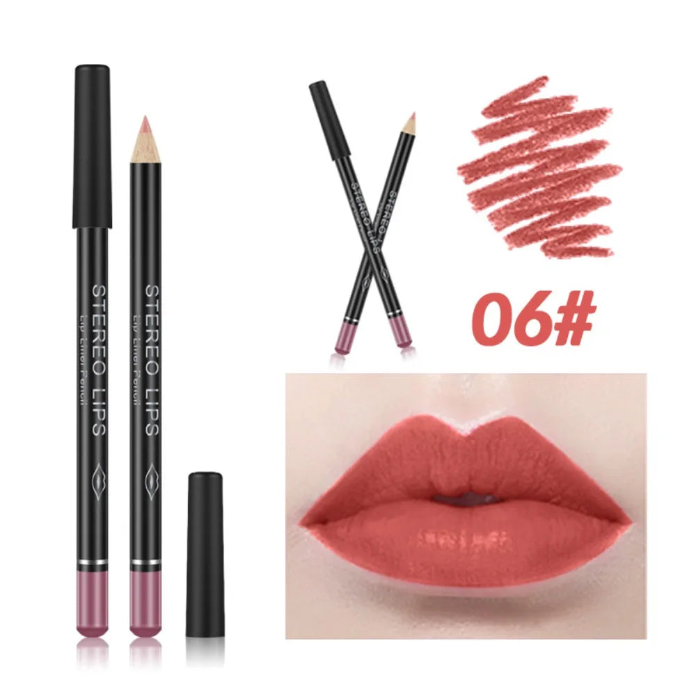 Luxury Long-lasting Matte Lip Liner Plumping Perfect Outline Filling Zpaxo 06