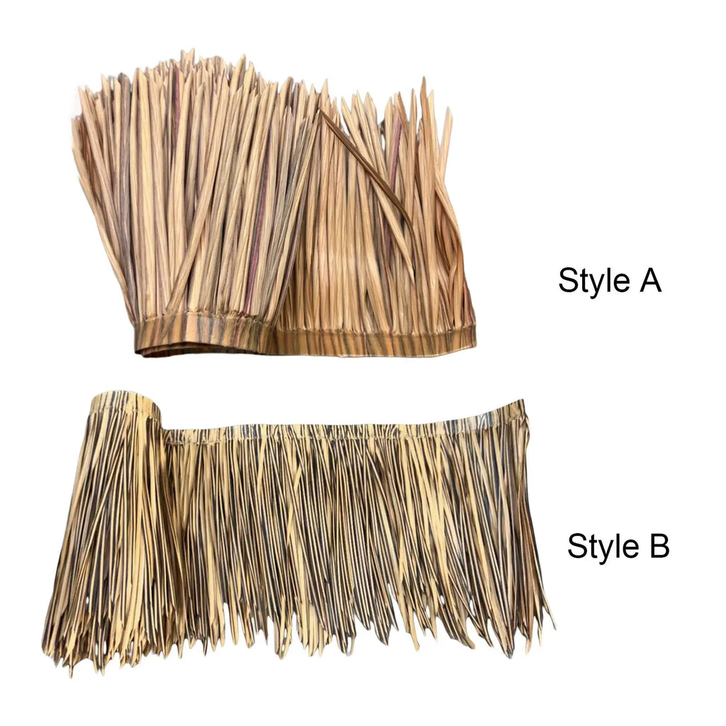 DIY Artificial Thatch Roll Durable Easily Install Versatile PE Zpaxo