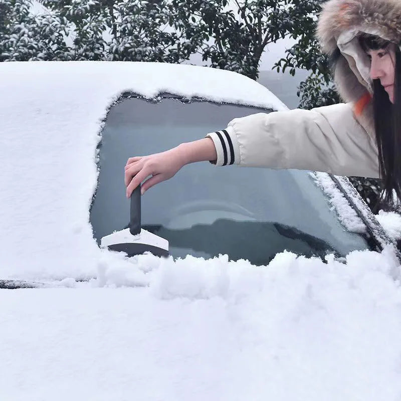 Stainless Steel Car Windshield Ice Scraper Snow Removal Shovel Defrosting Ice Scraper Tool Glass Snow Removal Tools Zpaxo