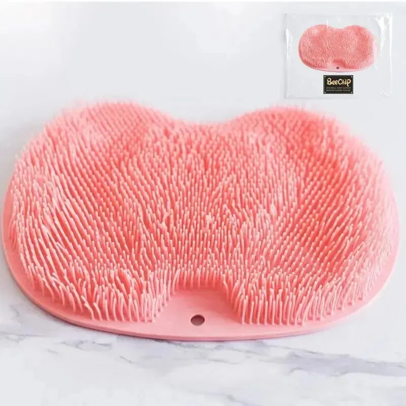 Foot Scrubbing Pad Bathroom Bath Brush Multifunctional Scrubbing Foot Massage Pad Non-slip Foot Pad Silicone Bath Brush Zpaxo