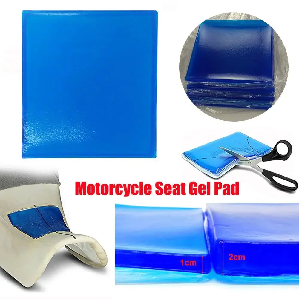 New Motorcycle Seat Gel Pad Shock Absorption Mat Motorbike Scooter Comfortable Soft Gel Cushion Motor Bike Modified Seat Pads Zpaxo