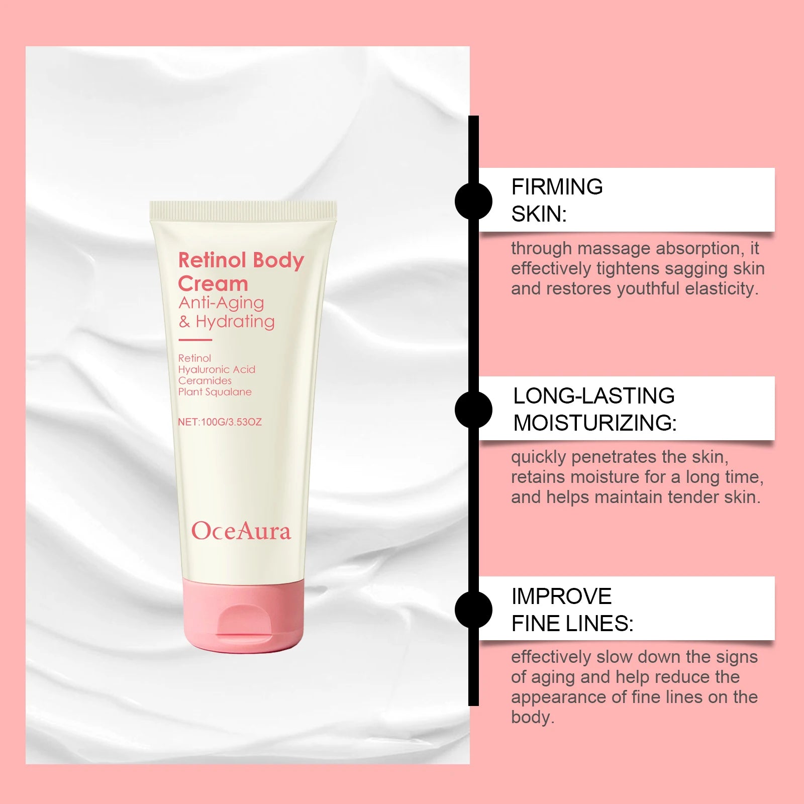 OceAura Retinol Firming Body Cream – Anti-Wrinkle & Tightening Firming Body Cream Zpaxo