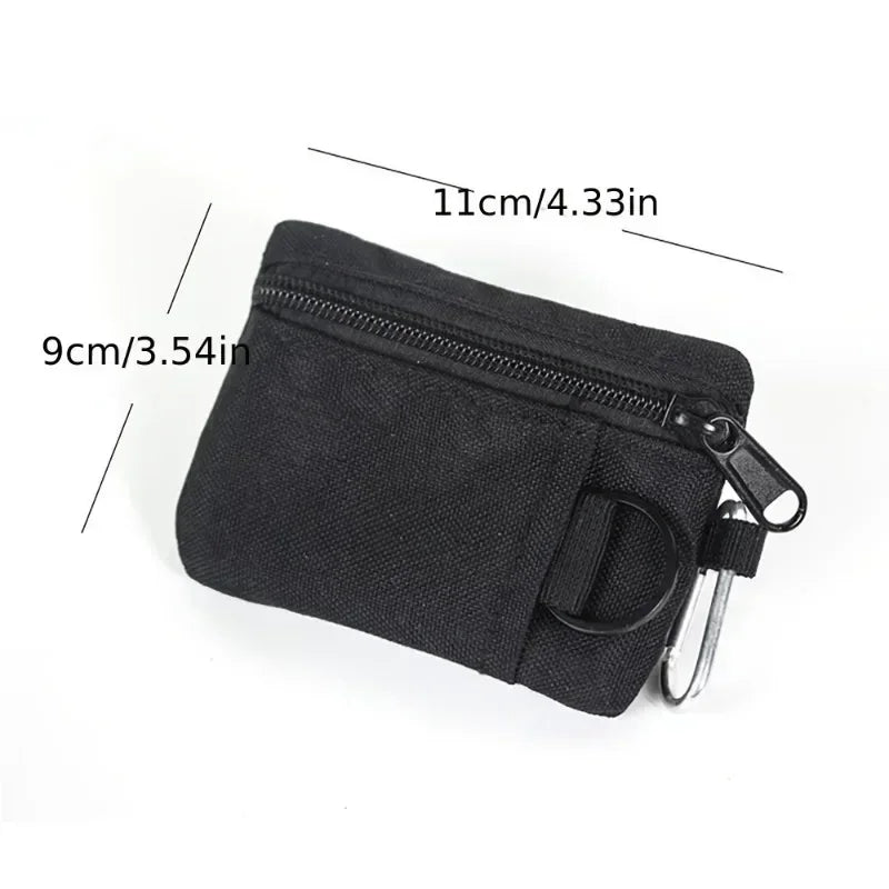 Mini Coin Purse Key Pouch Casual Nylon Zipper Sports Storage Bag