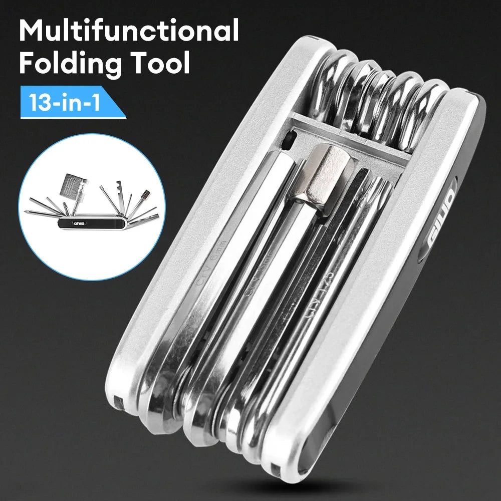 12 in 1 Bicycle Repair Tools Kit Protable MTB Bike Mini Cycling Multitool Hex Spoke Screwdrivers Tyre Lever Allen Wrench Zpaxo