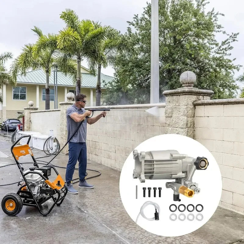 3400 PSI 2.5 GPM Pressure Washer Pump Replacement – 3/4" Shaft