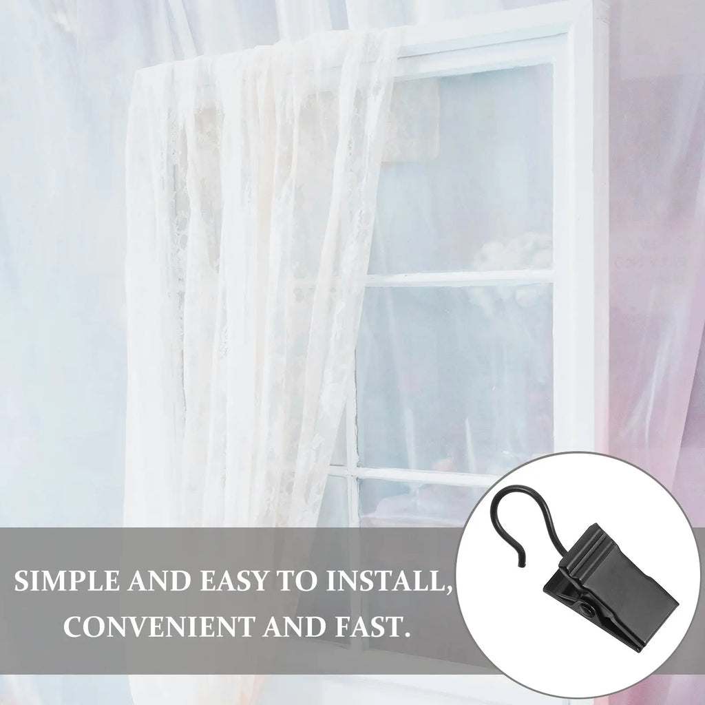 Heavy Duty Iron Hanging Clips Shower Curtains Adjustable Clip Width