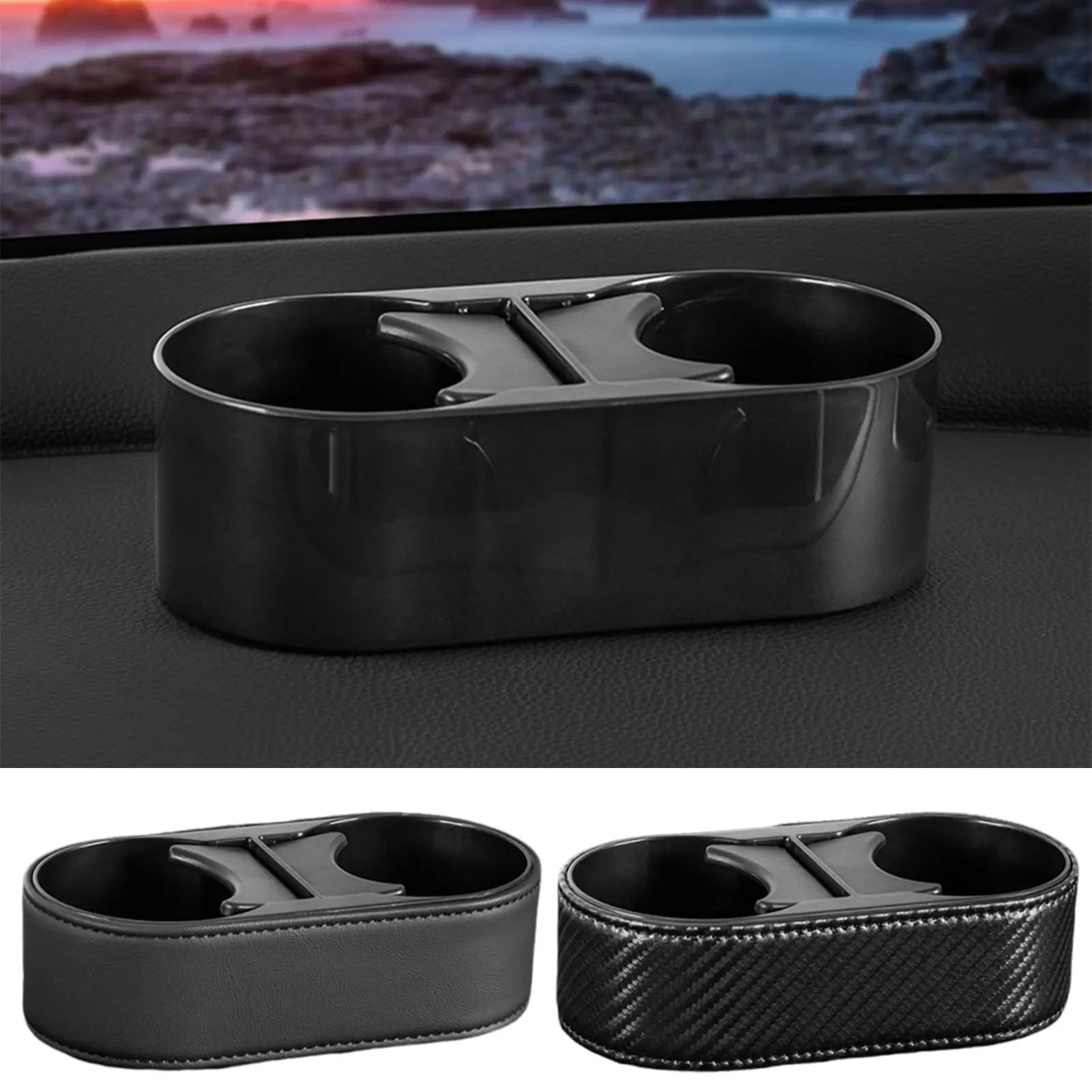 Double Car Cup Holder – Anti-Slip Beverage Bracket Organizer Car Cup Holder Zpaxo