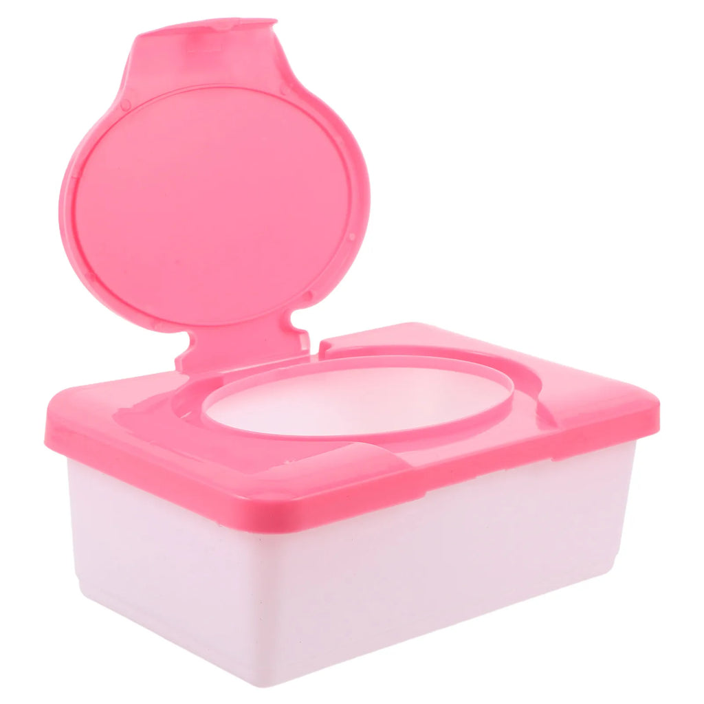 Compact Portable Wipe Dispenser Large Capacity Moisture Retaining Lid